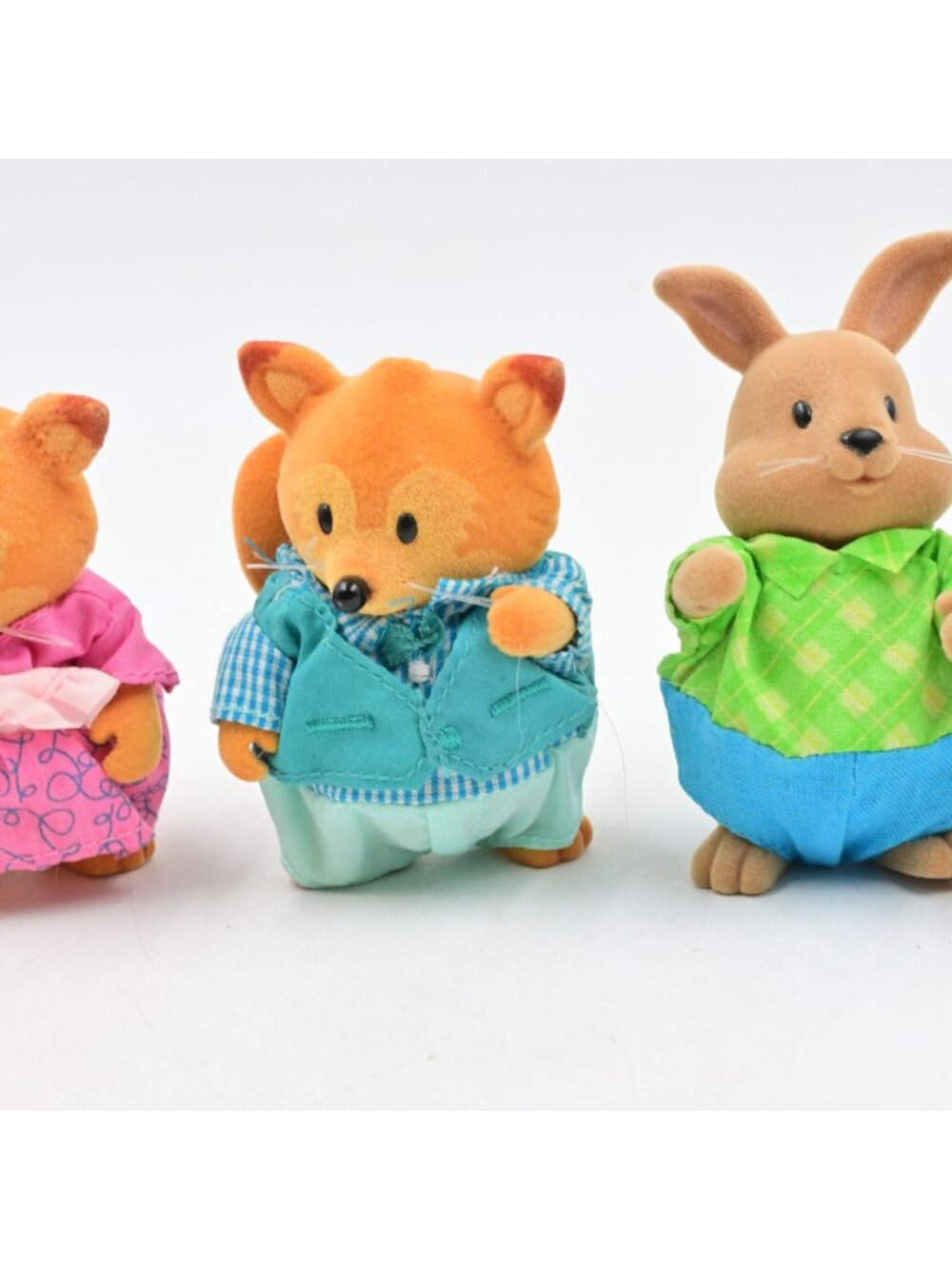 Li'l Woodzeez Animal Figures Lot of 8 Owls Foxes Rabbits Flocked Dollhouse Toys - Picture 8 of 10